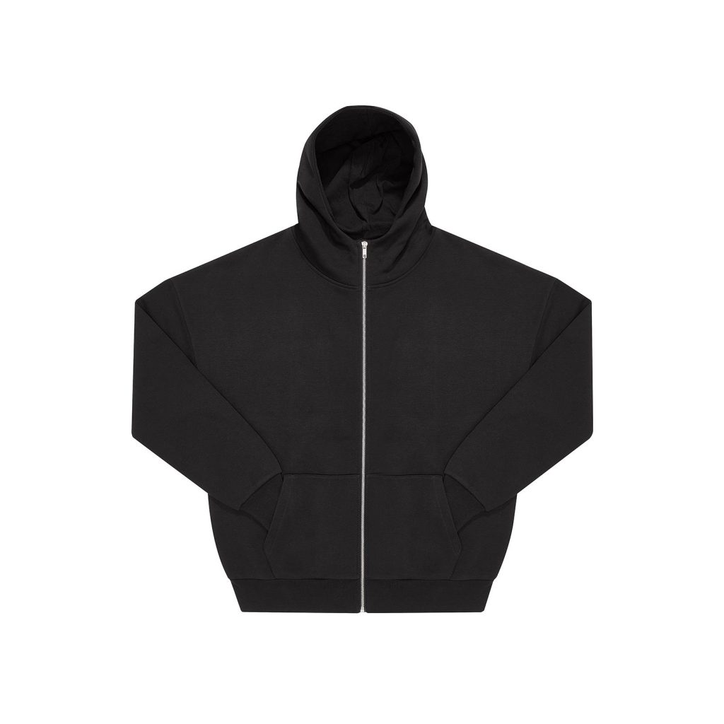 B&C Influence Zip Hood, Black, XS