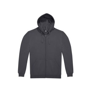 B&C ID.224 Zip Hood, Dark Grey, XS