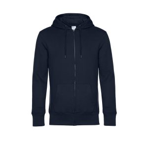 B&C KING Zipped Hood, Navy Blue, XS