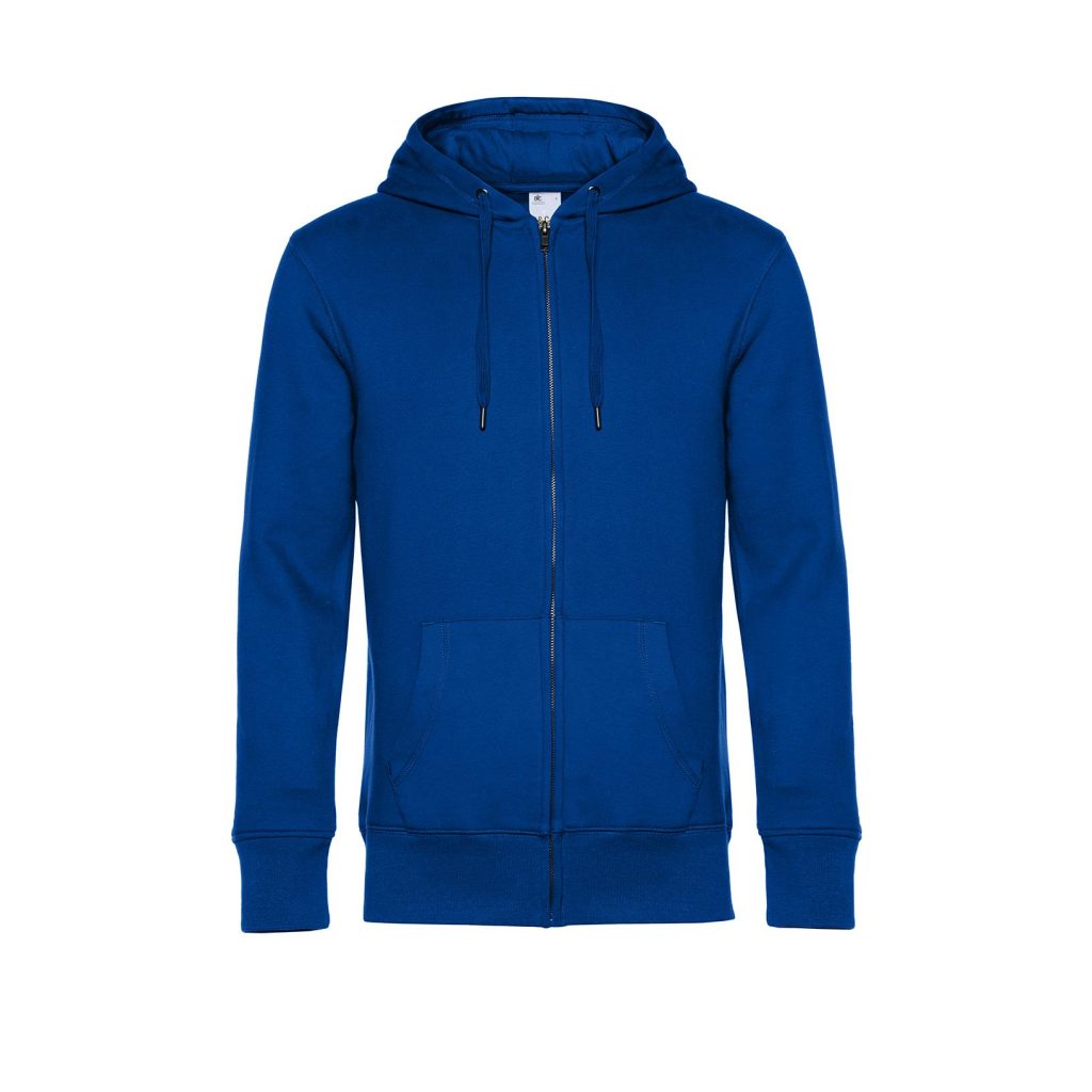 B&C KING Zipped Hood, Royal, XS