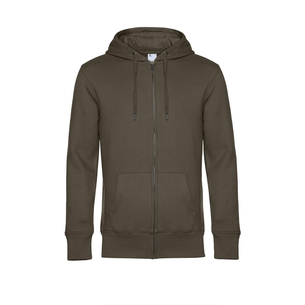 B&C KING Zipped Hood, Khaki, XS