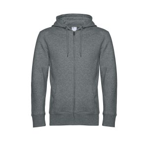 B&C KING Zipped Hood, Heather Mid Grey, XS