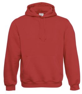 B&C Hoodie, Red, XXS