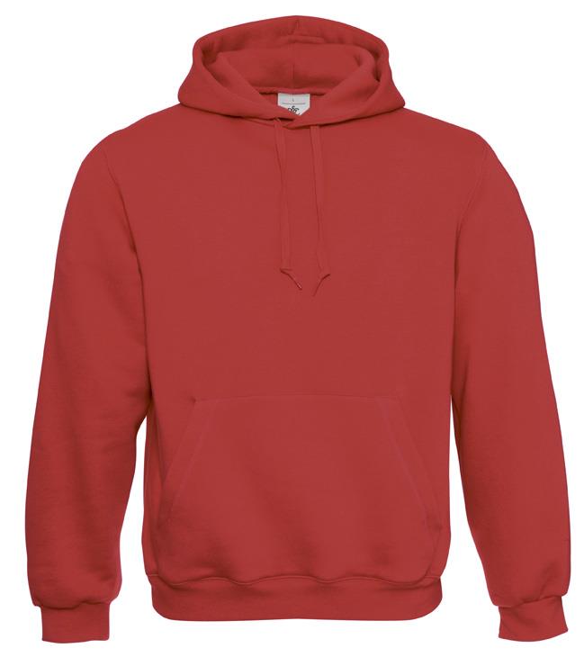 B&C Hoodie, Red, XXS