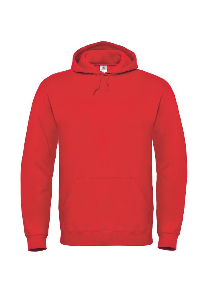 B&C ID.003 Hoodie Sweater, Red, XS