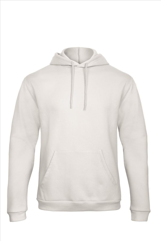 B&C ID.203 Hoodie Sweatshirt 50/50, White, XS