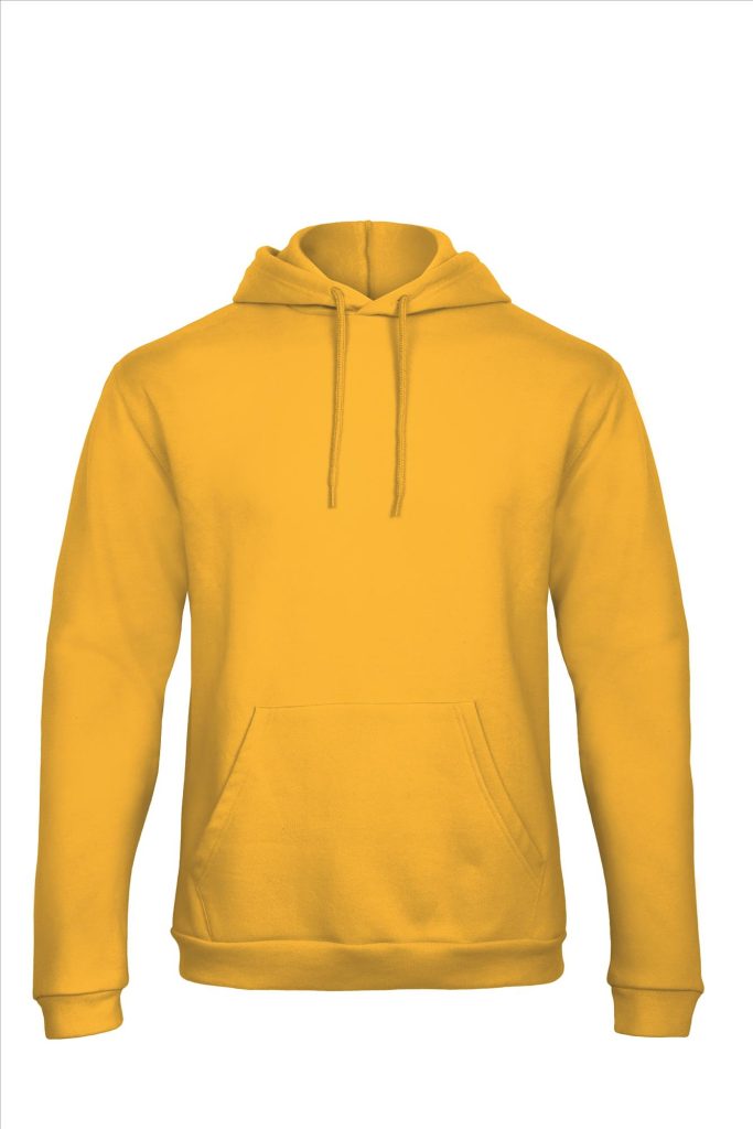 B&C ID.203 Hoodie Sweatshirt 50/50, Gold, XS