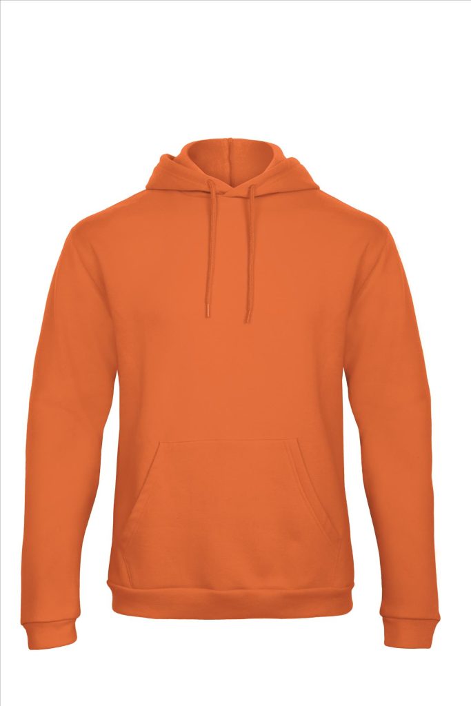 B&C ID.203 Hoodie Sweatshirt 50/50, Pumpkin Orange, XS