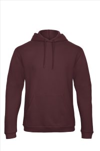B&C ID.203 Hoodie Sweatshirt 50/50, Burgundy, S