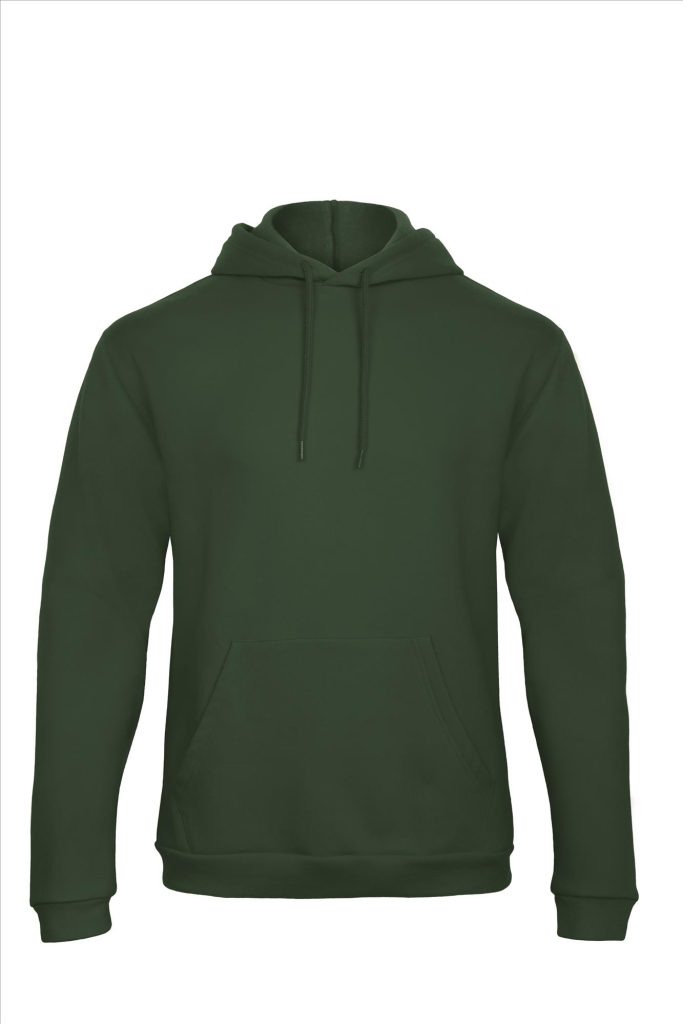 B&C ID.203 Hoodie Sweatshirt 50/50, Bottle Green, S