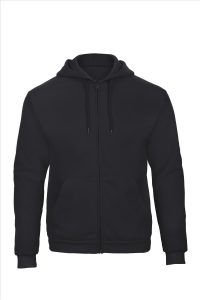 B&C ID.205 Hoodie Full Zip Sweatshirt 50/50, Navy, XS