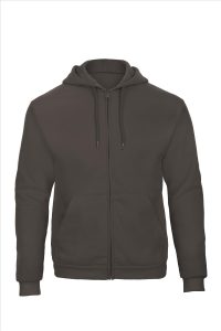 B&C ID.205 Hoodie Full Zip Sweatshirt 50/50, Anthracite, XS