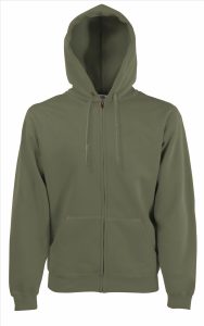 FOTL Premium Hoodie Sweater Jas, Classic Olive, S