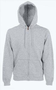 FOTL Premium Hoodie Sweater Jas, Heather Grey, S