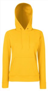 FOTL Lady-Fit Classic Hoodie Sweater, Sunflower, XS