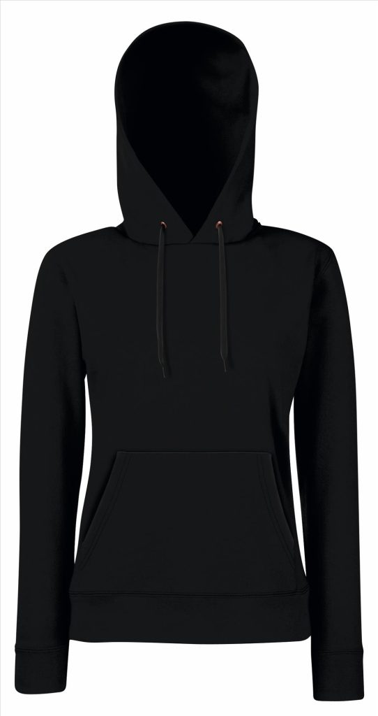 FOTL Lady-Fit Classic Hoodie Sweater, Black, XS