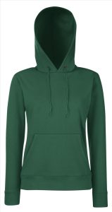 FOTL Lady-Fit Classic Hoodie Sweater, Bottle Green, XS