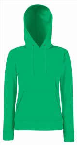 FOTL Lady-Fit Classic Hoodie Sweater, Kelly Green, XS