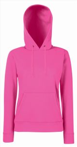 FOTL Lady-Fit Classic Hoodie Sweater, Fuchsia, XS