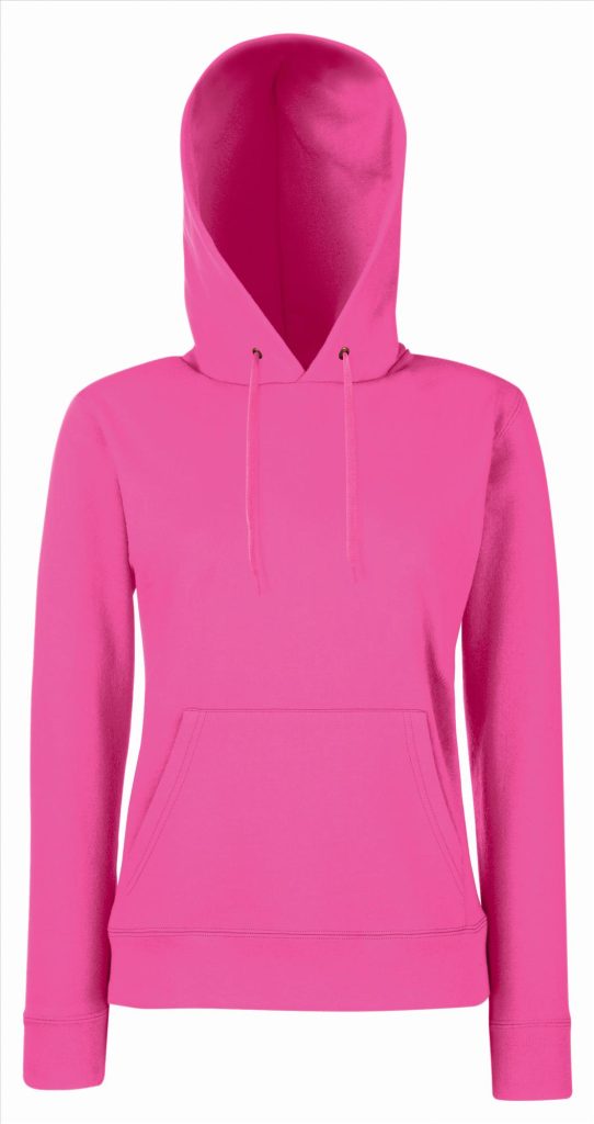FOTL Lady-Fit Classic Hoodie Sweater, Fuchsia, XS