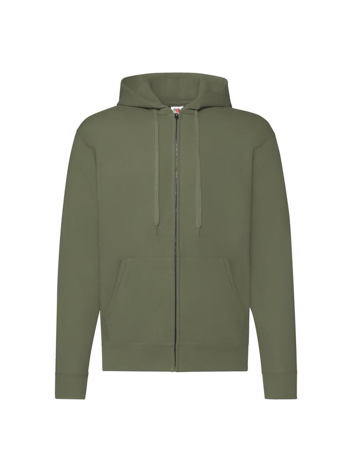 FOTL Classic Hoodie Sweater Jas, Classic Olive, S