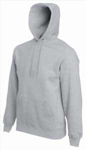 FOTL Premium Hoodie Sweater, Heather Grey, S