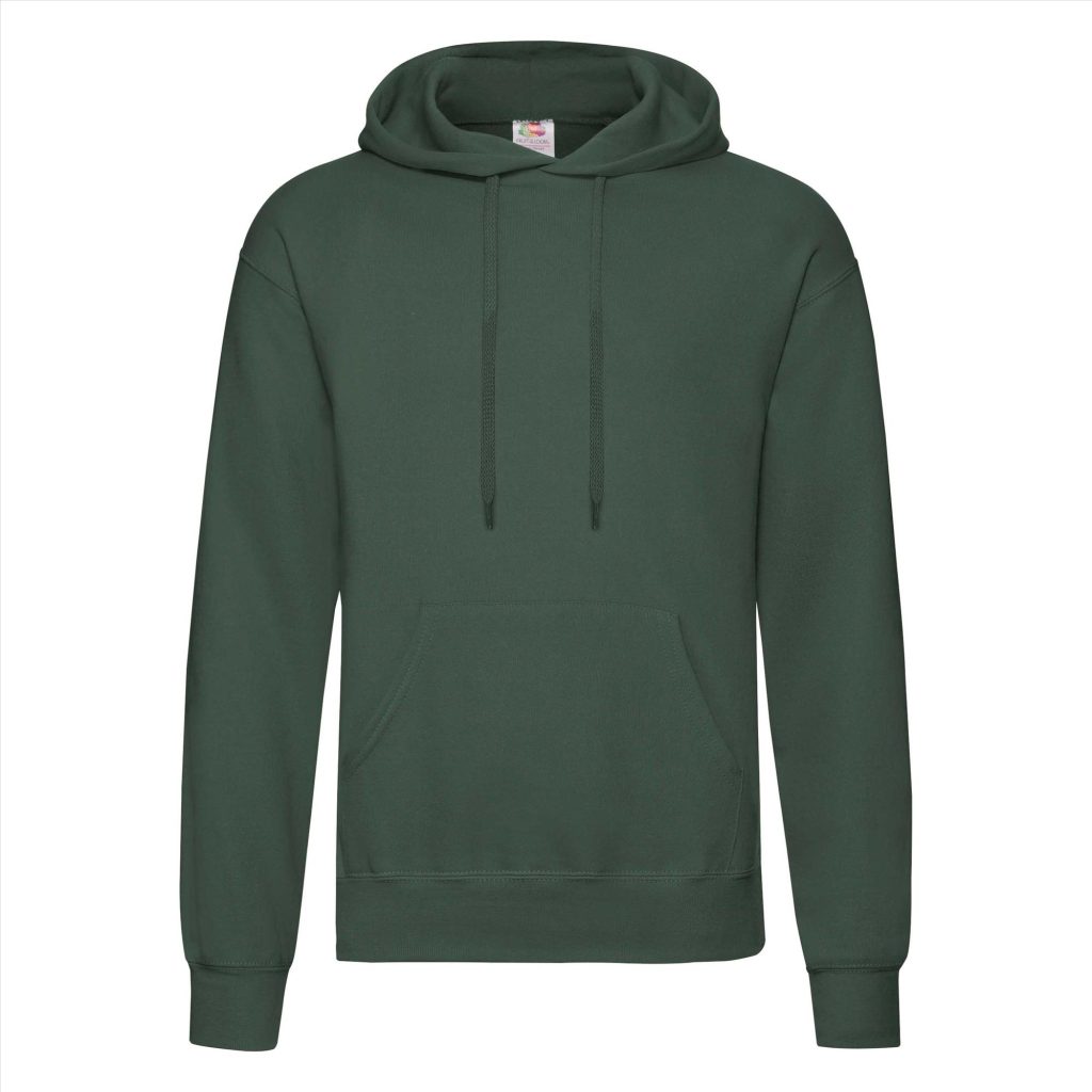 FOTL Classic Hoodie Sweater, Bottle Green, S