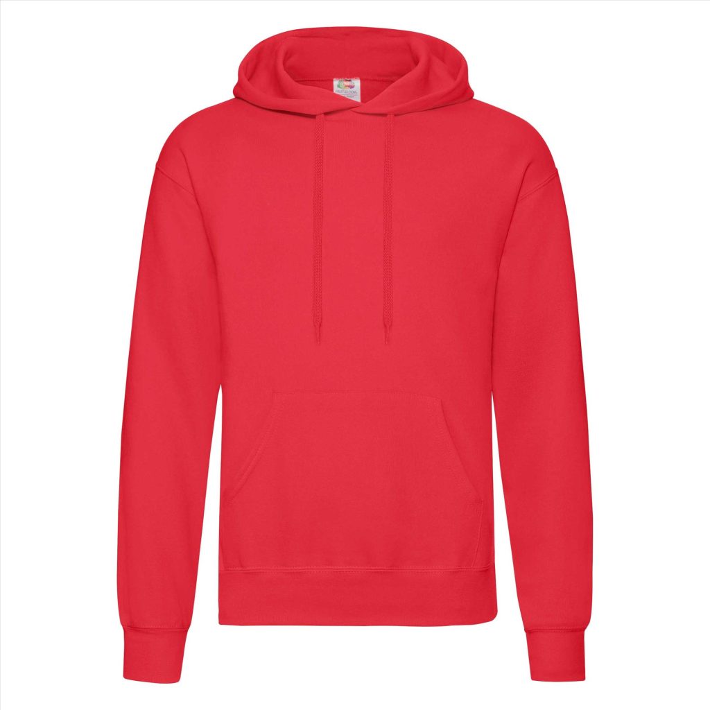 FOTL Classic Hoodie Sweater, Red, S