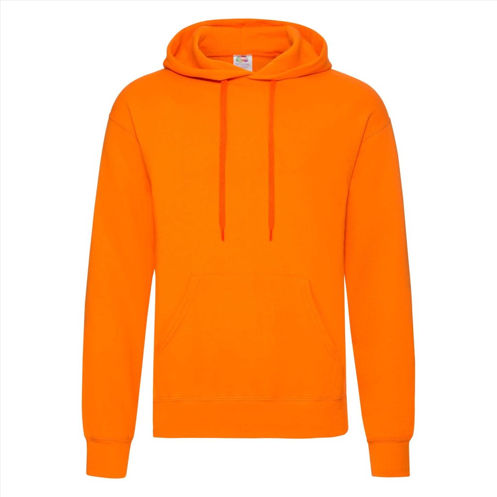 FOTL Classic Hoodie Sweater, Orange, S