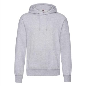 FOTL Classic Hoodie Sweater, Heather Grey, S