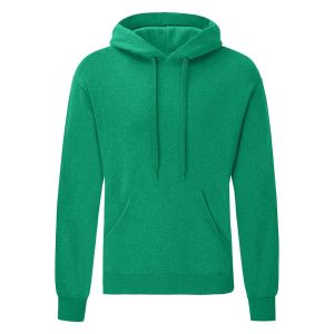 FOTL Classic Hoodie Sweater, Heather Green, S