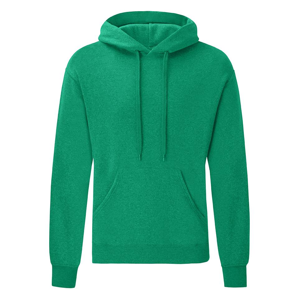 FOTL Classic Hoodie Sweater, Heather Green, S