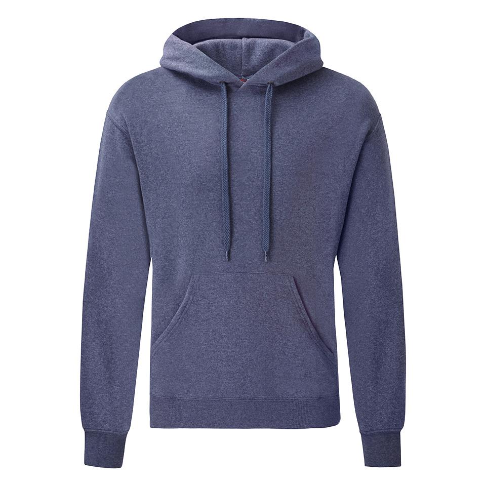 FOTL Classic Hoodie Sweater, Heather Navy, S