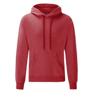 FOTL Classic Hoodie Sweater, Heather Red, S