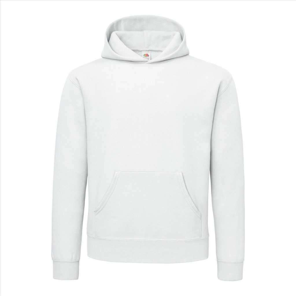 Fruit of the Loom Supercotton Hoodie Sweater, White, M