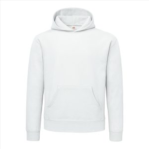 Fruit of the Loom Supercotton Hoodie Sweater, White, M