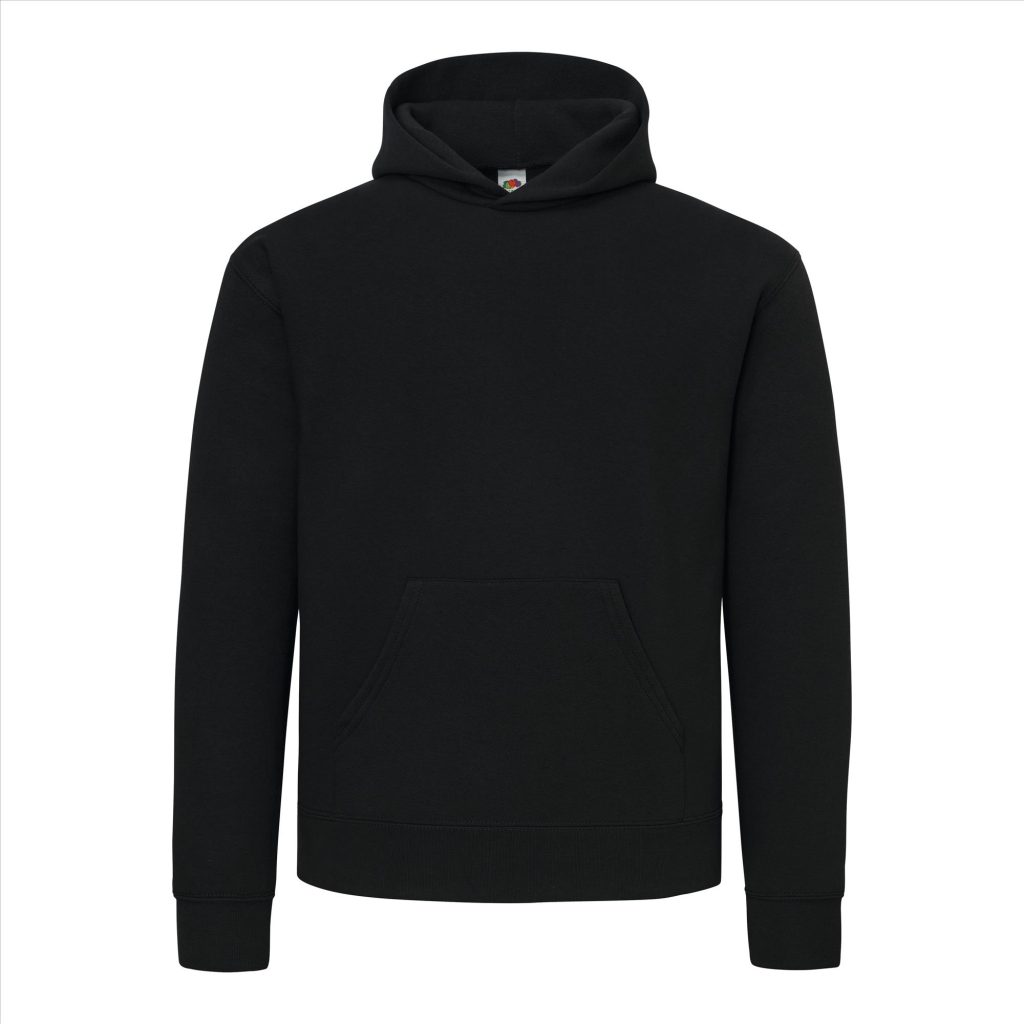Fruit of the Loom Supercotton Hoodie Sweater, Black, M