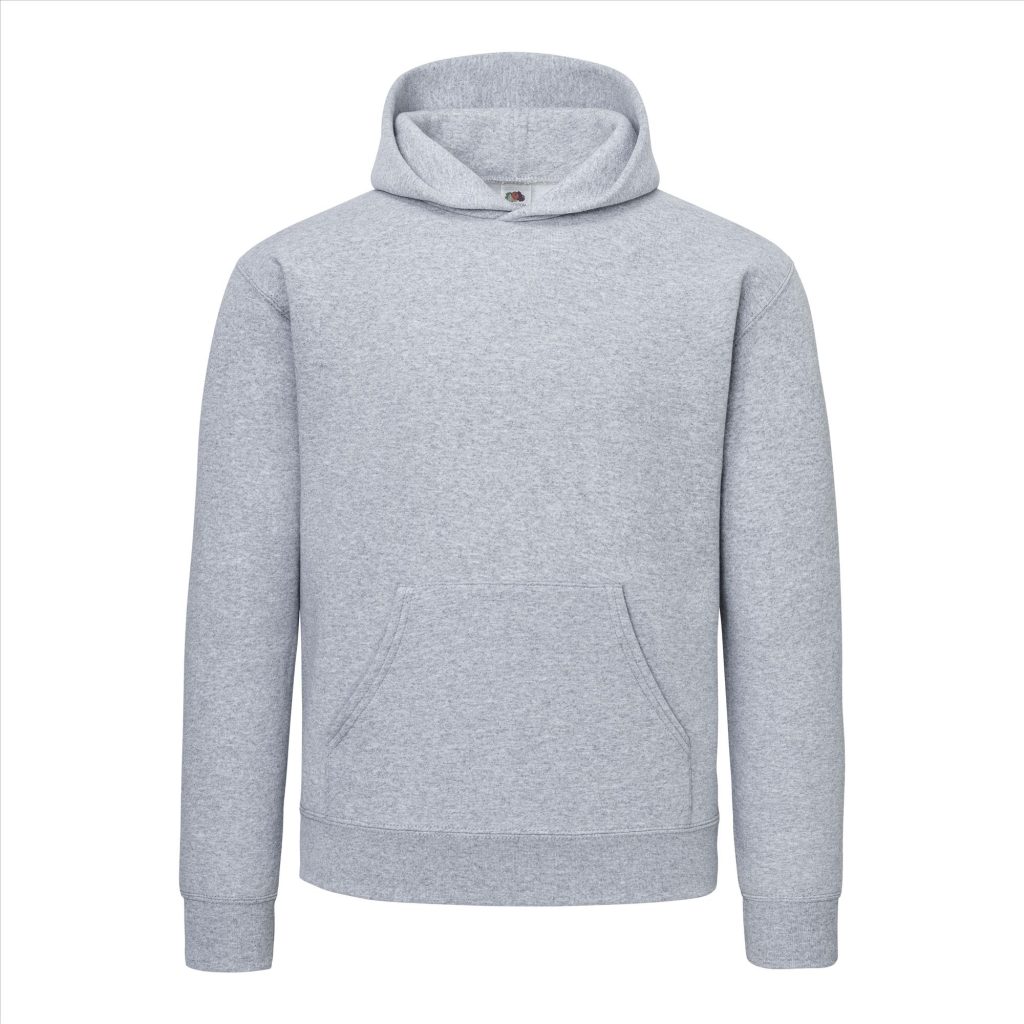 Fruit of the Loom Supercotton Hoodie Sweater, Ath. Heather, S