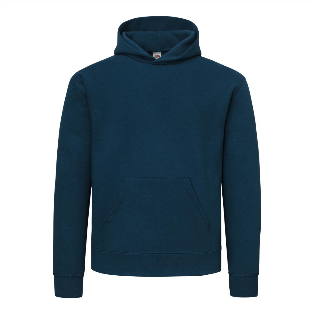 Fruit of the Loom Supercotton Hoodie Sweater, Mount. Blue , S