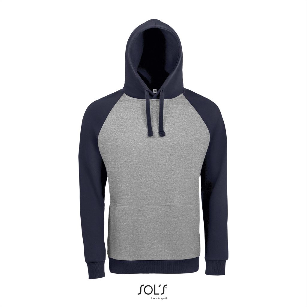 SOL'S Seattle, Grey Melange/French Navy, XS