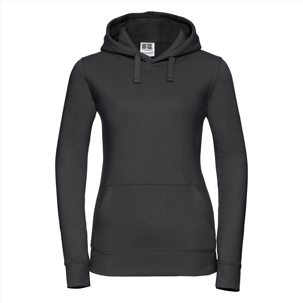 RUS Dames Authentic Hoodie Sweater, Black, XS
