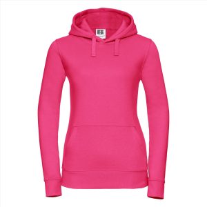 RUS Dames Authentic Hoodie Sweater, Fuchsia, XS