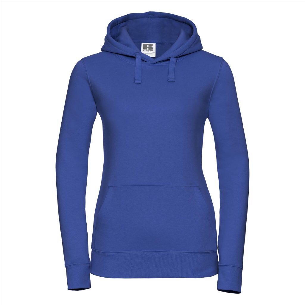 RUS Dames Authentic Hoodie Sweater, Bright Royal, XS
