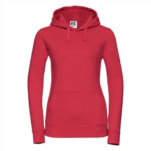RUS Dames Authentic Hoodie Sweater, Classic Red, XS
