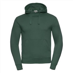RUS Men Authentic Hoodie Sweater, Bottle Green, XS