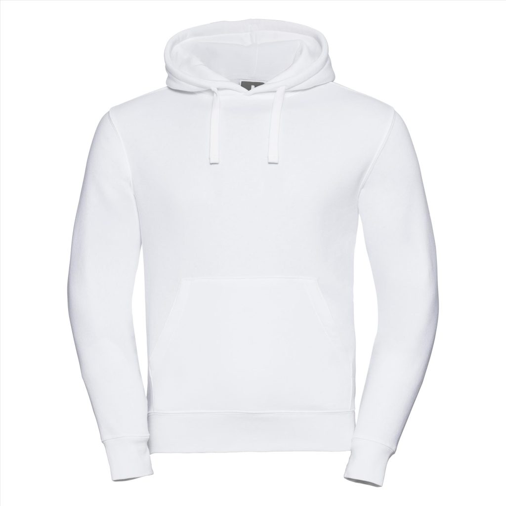 RUS Men Authentic Hoodie Sweater, White, XS