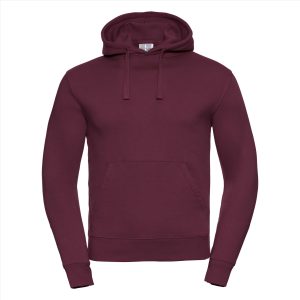 RUS Men Authentic Hoodie Sweater, Burgundy, XS
