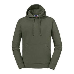 RUS Men Authentic Hoodie Sweater, Olive, XS