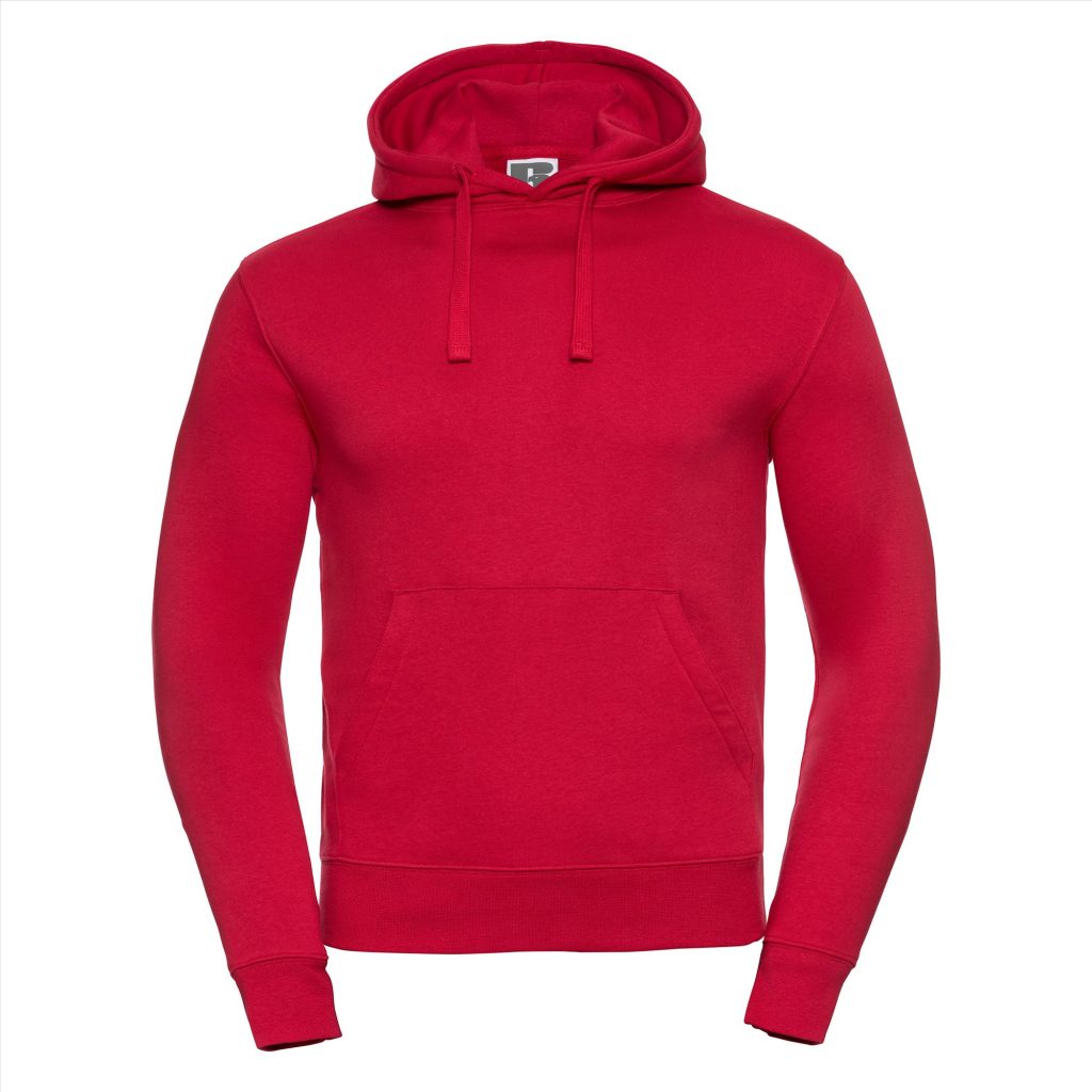 RUS Men Authentic Hoodie Sweater, Classic Red, XS