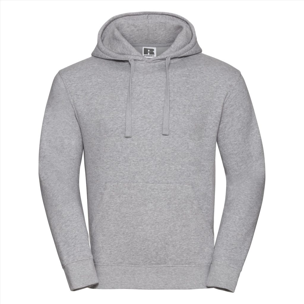 RUS Men Authentic Hoodie Sweater, Light Oxford, XS